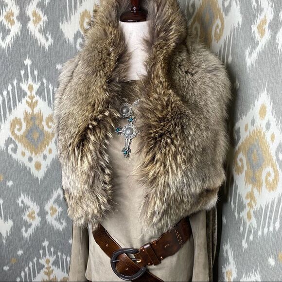 Ralph Lauren Fall 2015 Runway Collection Lamb Suede & Crushed Velvet Blouse - Picture 3 of 16